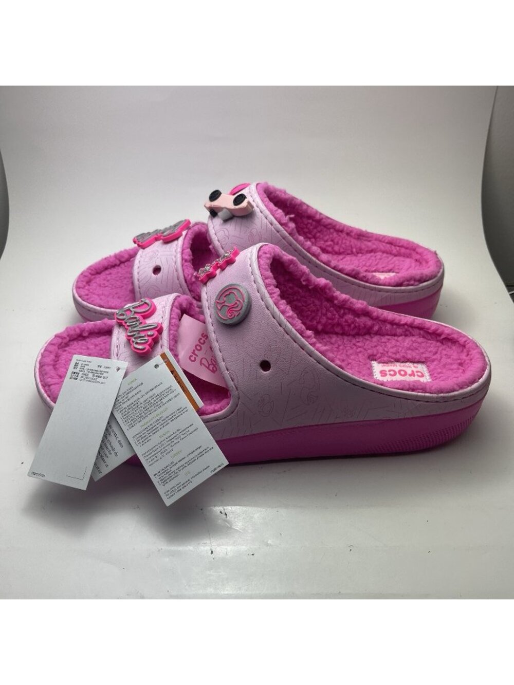 CROCS X BARBIE CLASSIC COZZZY SANDAL SIZE US 15 MENS NEW